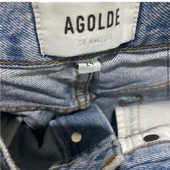 Agolde Parker Vintage Cut Off Short in Riptide Size 24 Light Wash Button Fly - Picture 5 of 7